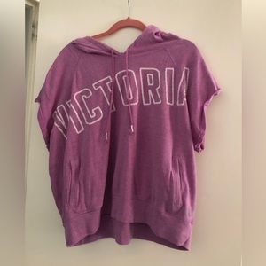 Victoria’s Secret XL Purple Short Sleeved Sweatshirt EUC